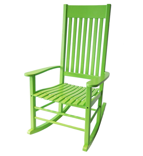 Shop Home & Garden Patio Furniture Wooded Rocking Chair Green