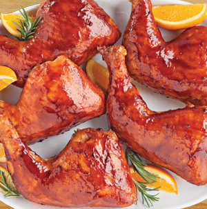 Tangerine Teriyaki Chicken Leg Quarters - Recipe