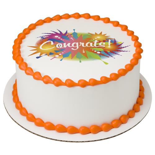 Congrats Round Cake 20143 | Hy-Vee Aisles Online Grocery Shopping