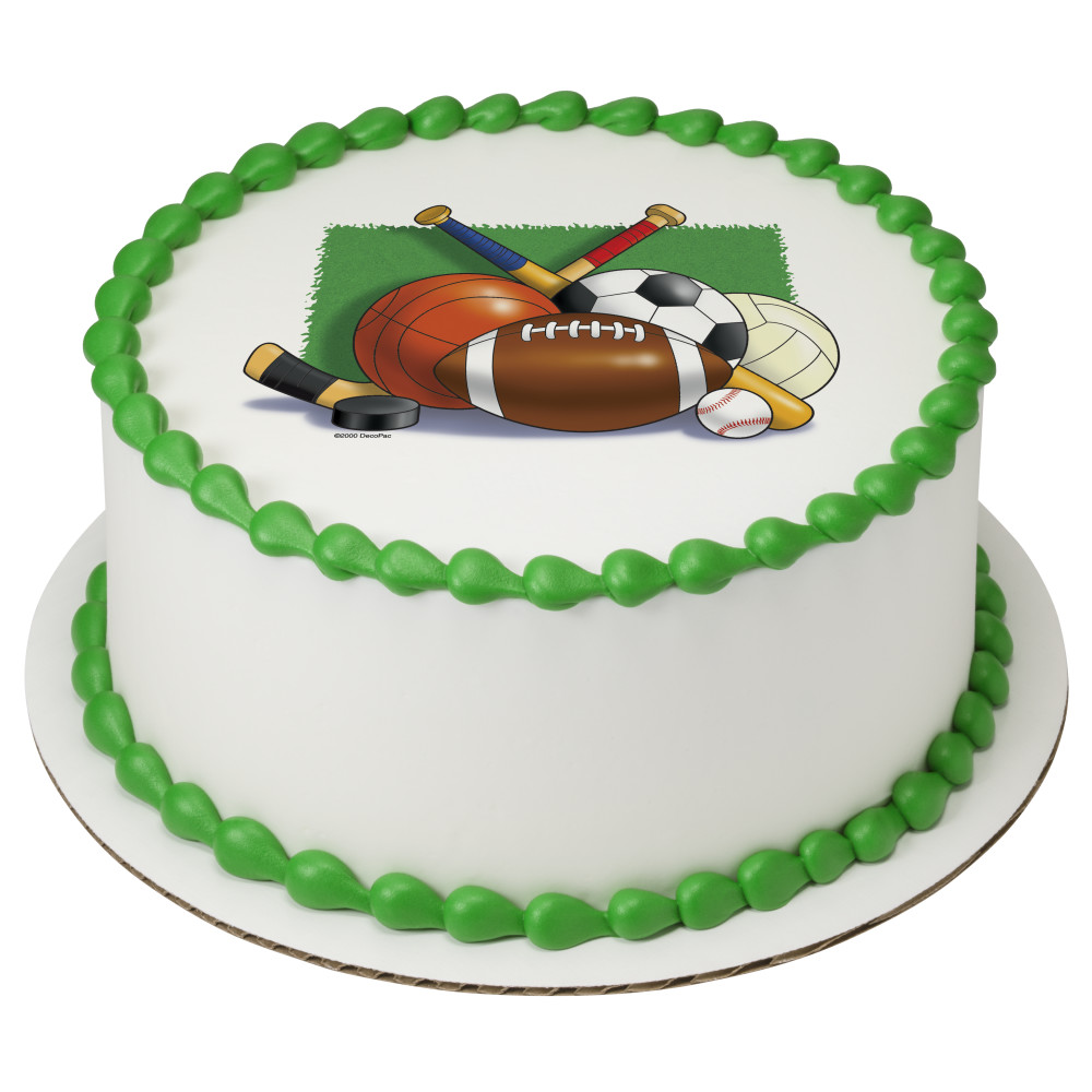 Sports Collage Round Cake 19196 | Hy-Vee Aisles Online Shopping