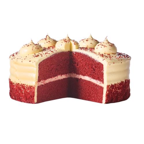 7" in Double Layer Red Velvet Cake 